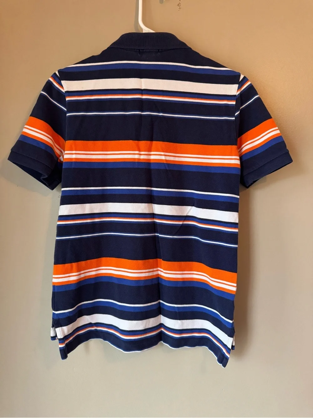 Ralph Lauren Navy and Blue Striped Polo Boys 14/16